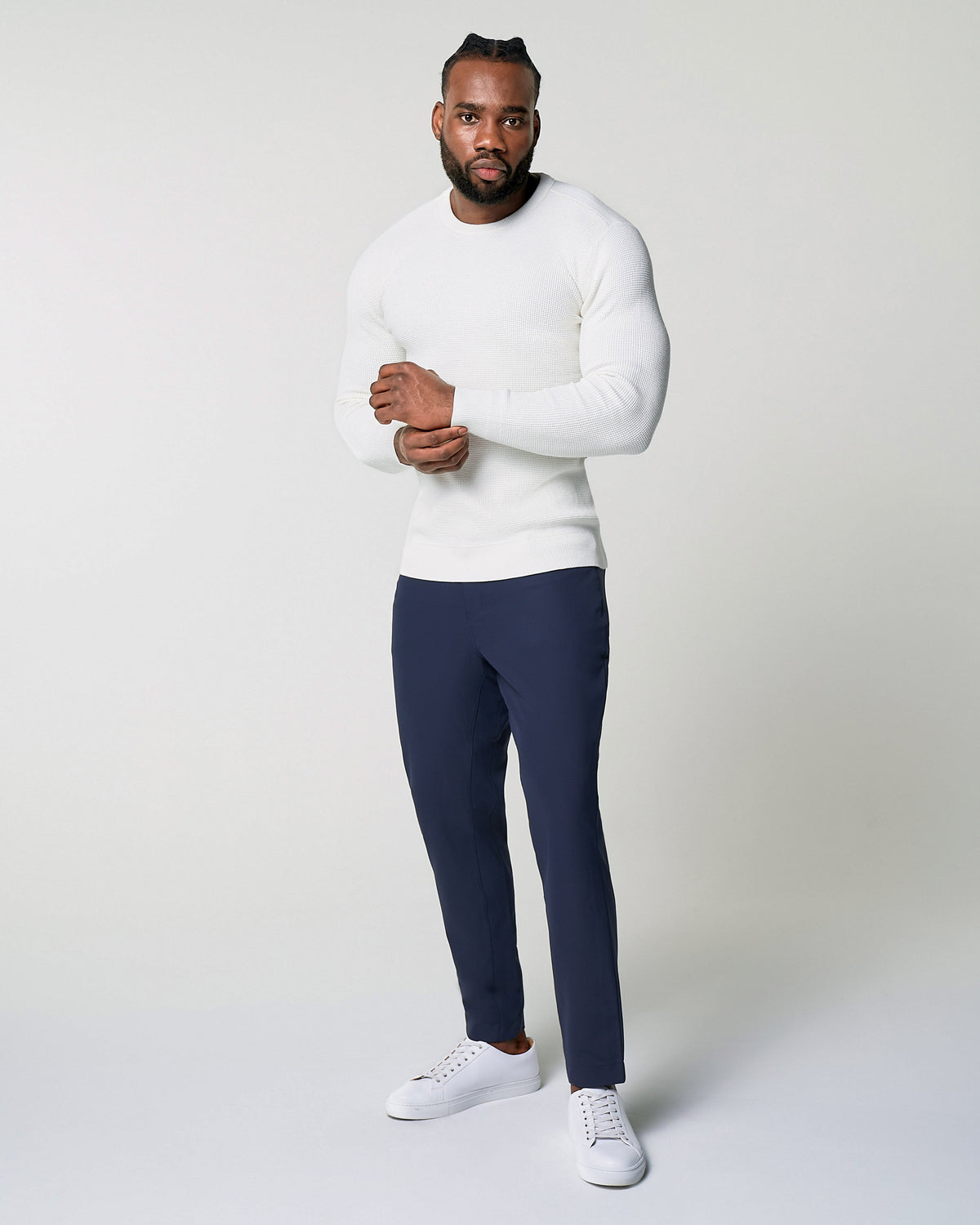 Heavy Knit Crewneck - Cream