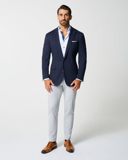 Athletic Fit Stretch Blazer - Navy