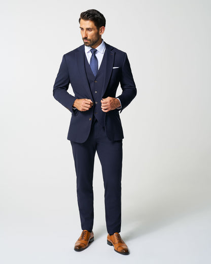 Athletic Fit Stretch Blazer - Navy