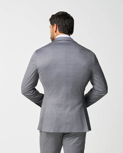 Athletic Fit Stretch Blazer - Shadow Grey Plaid