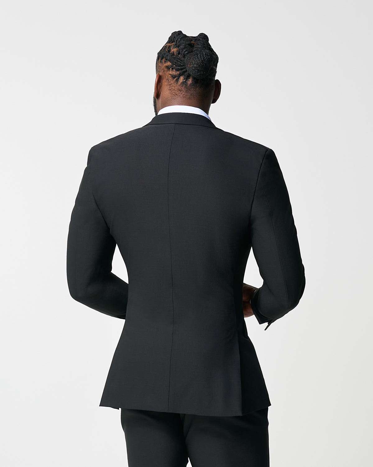 Athletic Fit Stretch Blazer - Heathered Black