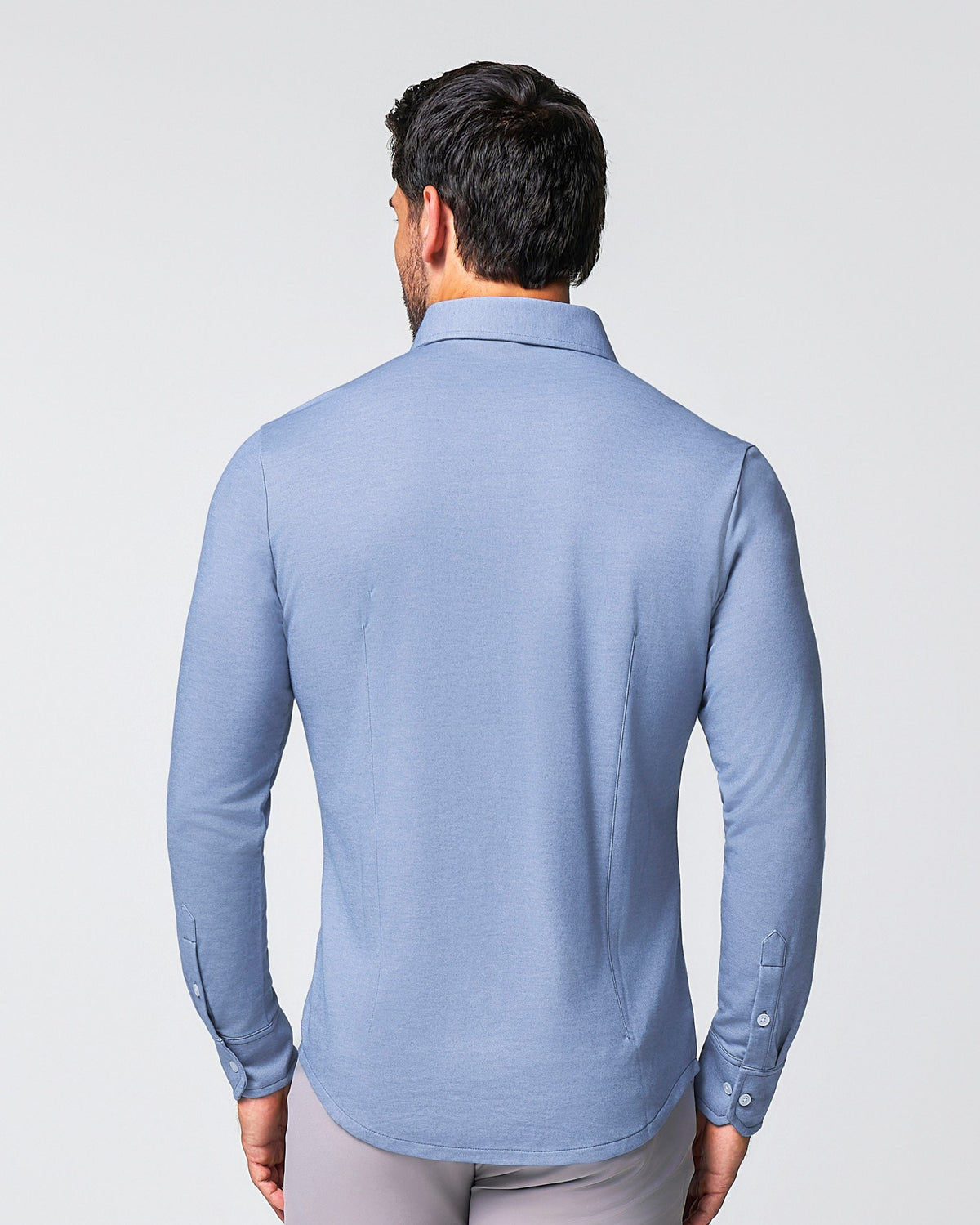 "The Dylan" Sky Blue Pique Button Down