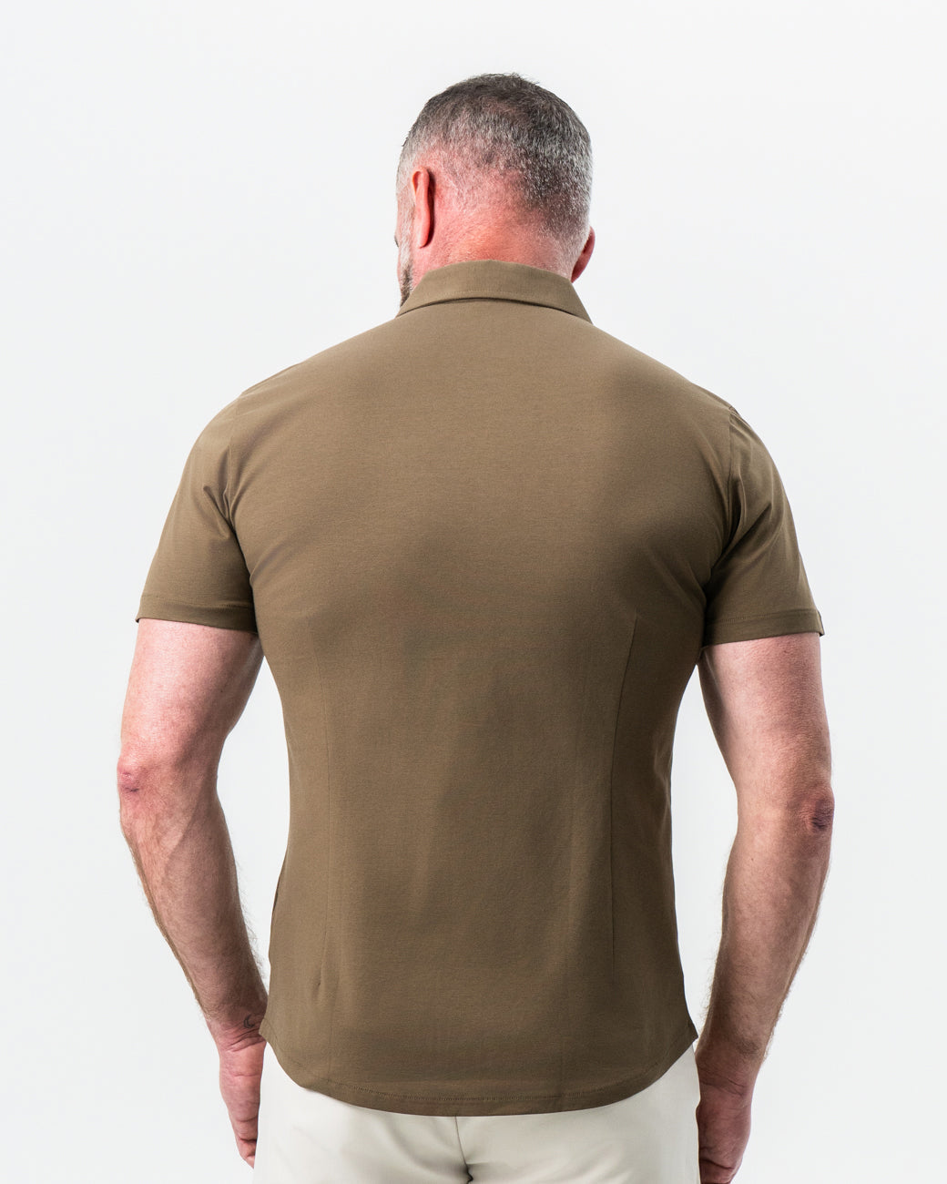 "The Lincoln" Olive Short Sleeve Button Down