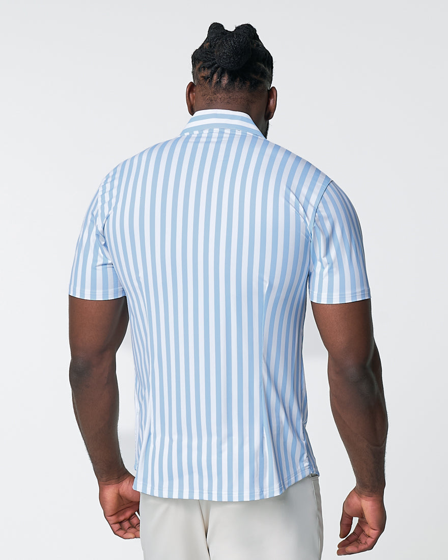 "The Greyson" Light Blue & White Striped