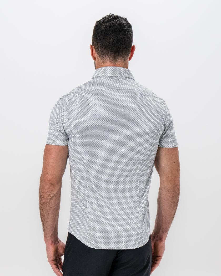 "The Barkley" Black & White Geometric Interlock