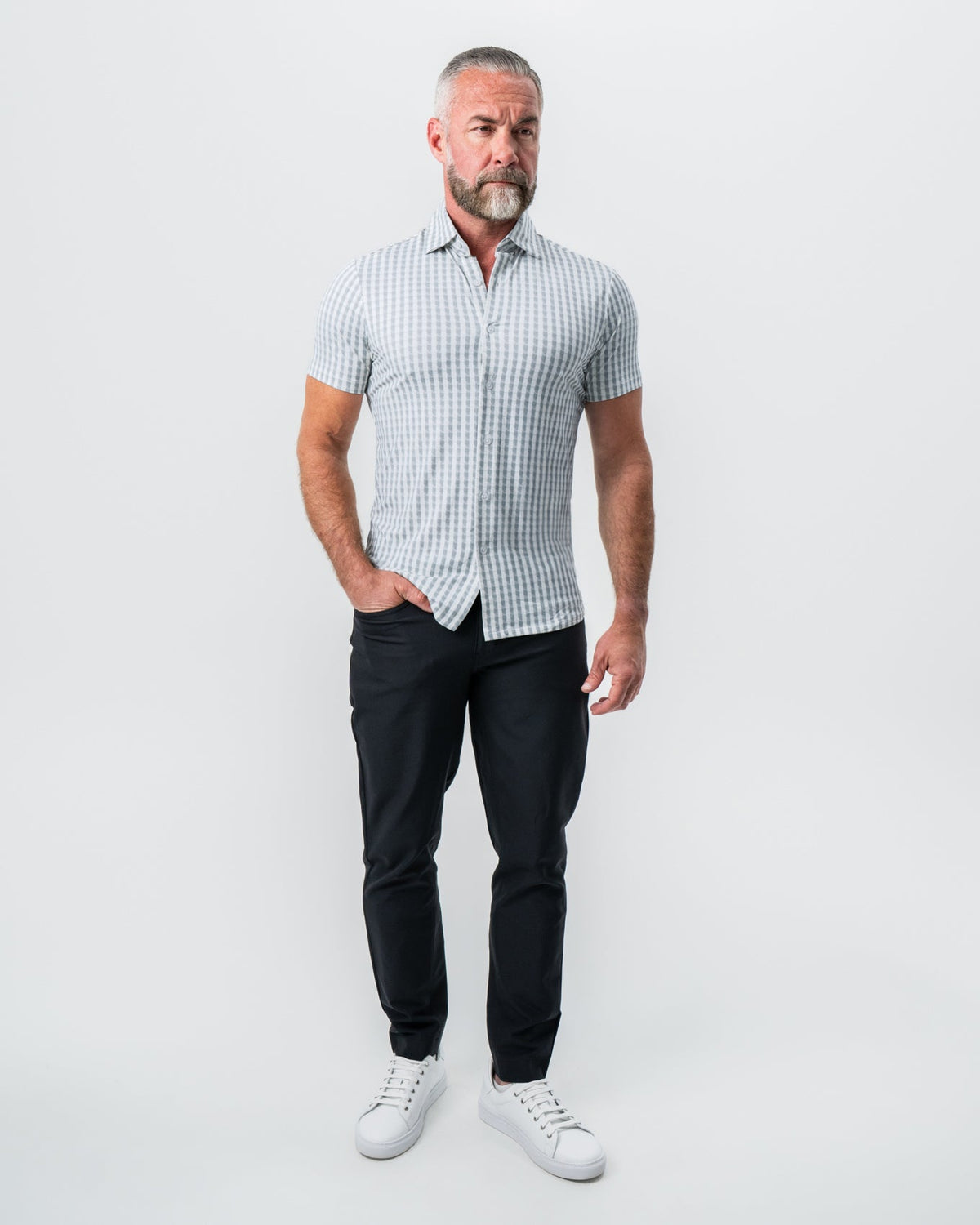 "The Strudwick" Light Olive & White Check