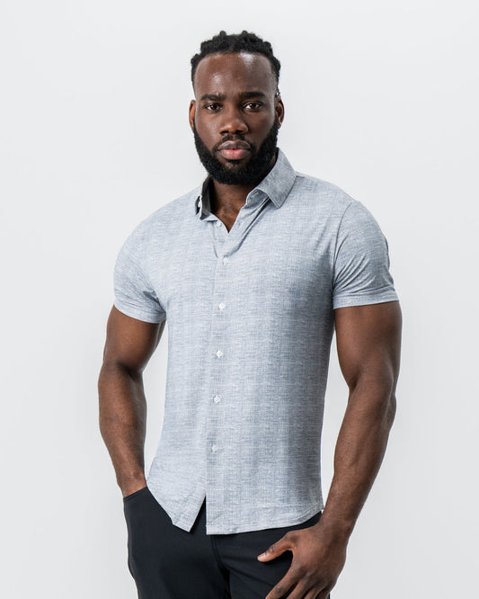 "The Jefferson" Light Grey Printed Linen