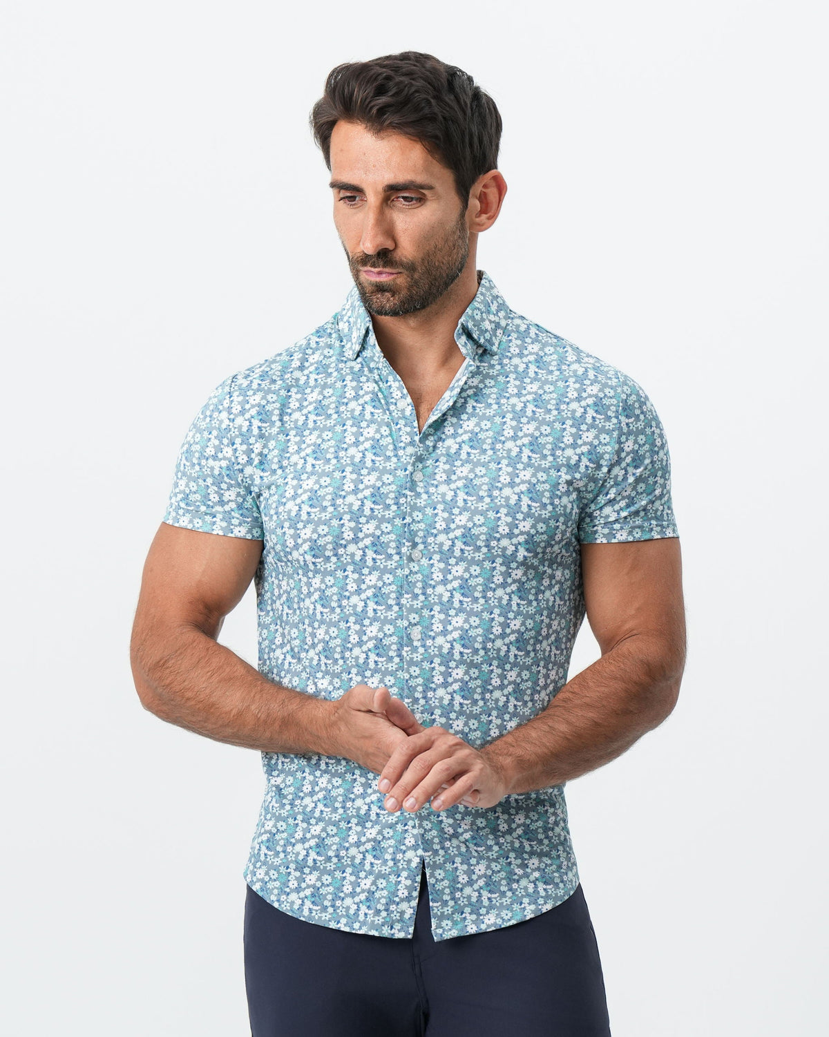 "The Bloom" Grey with Floral Print