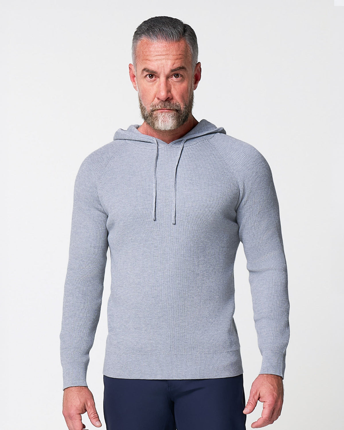 Heavy Knit Hoodie - Grey