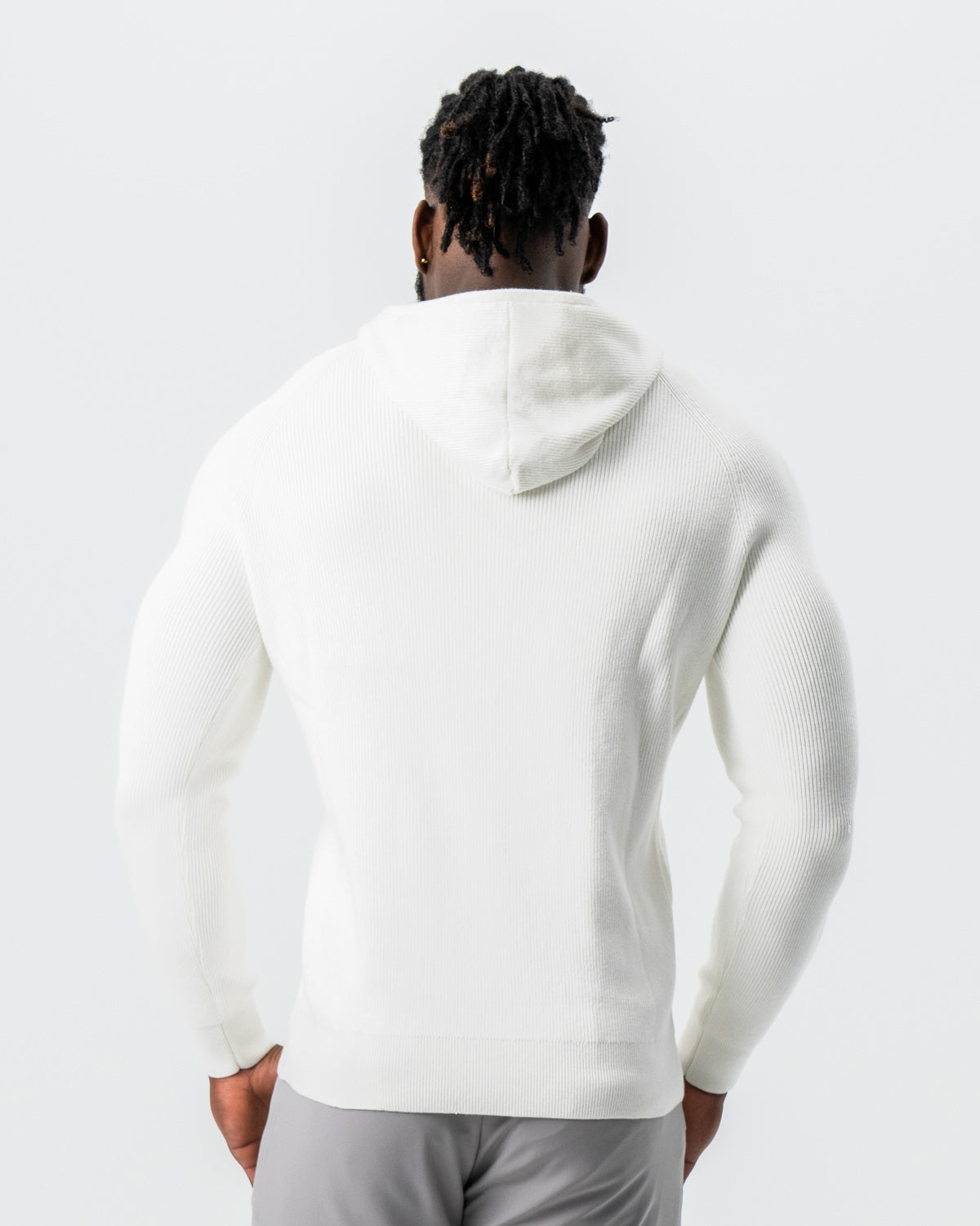 Heavy Knit Hoodie - Cream