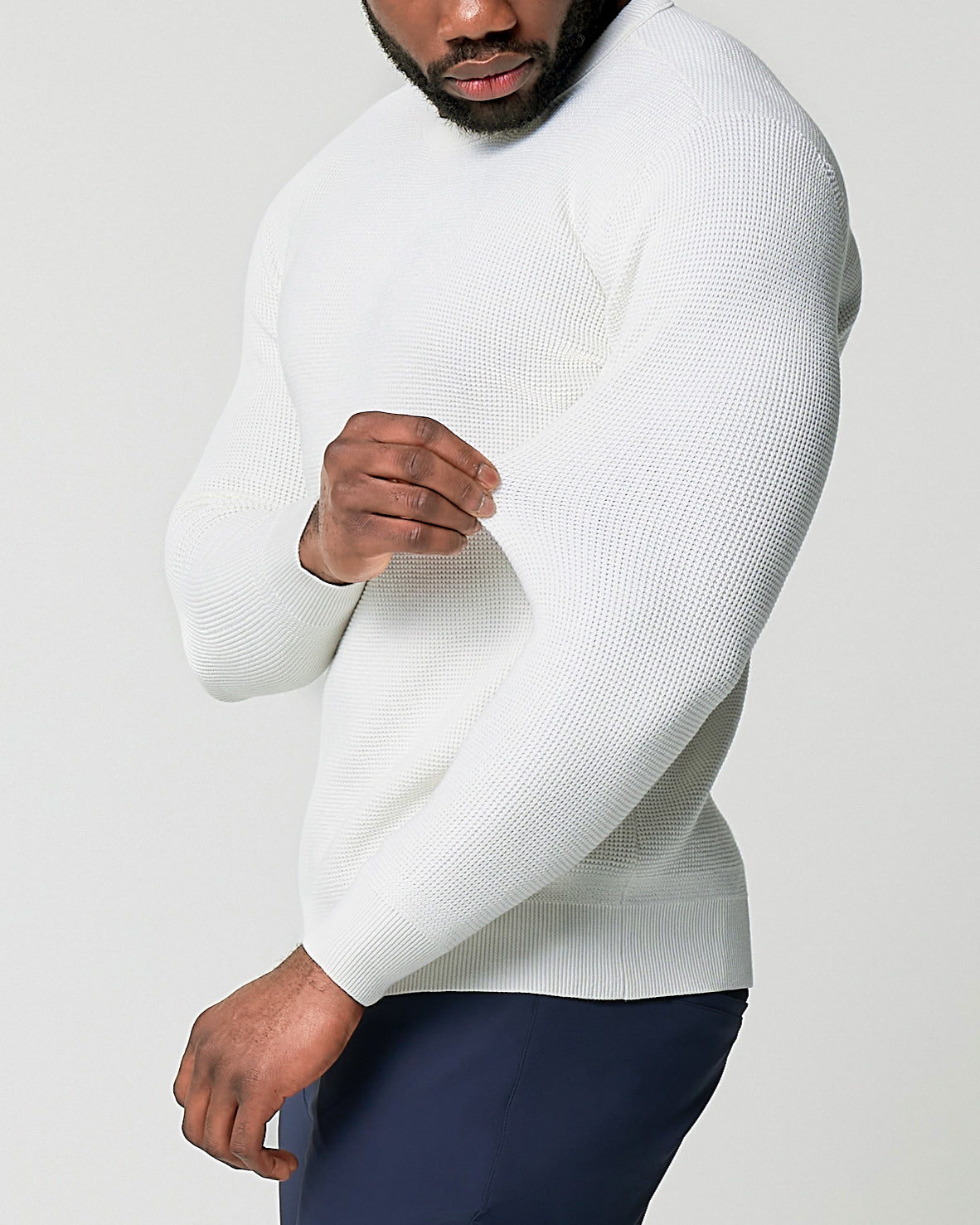Heavy Knit Crewneck - Cream