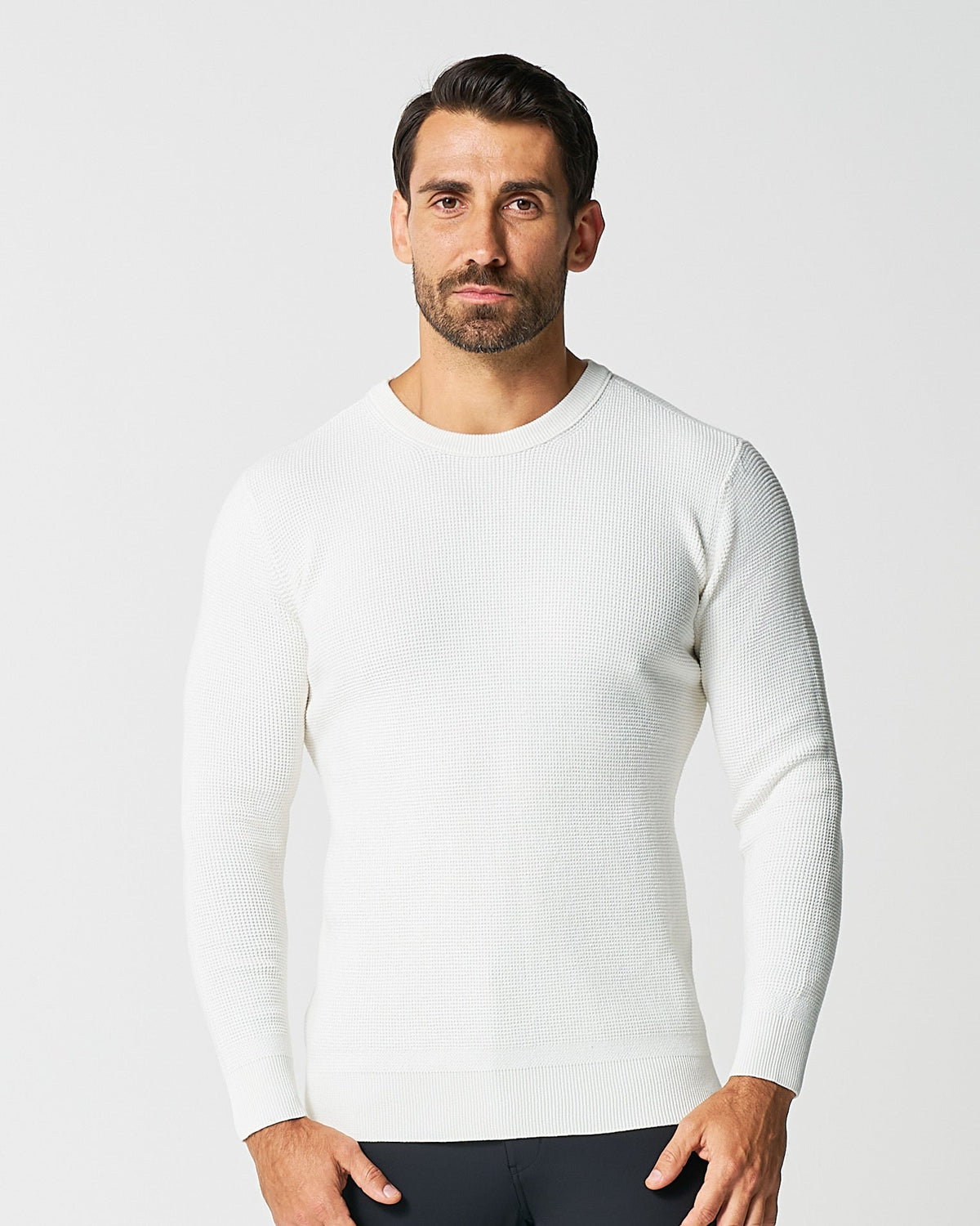 Heavy Knit Crewneck - Cream