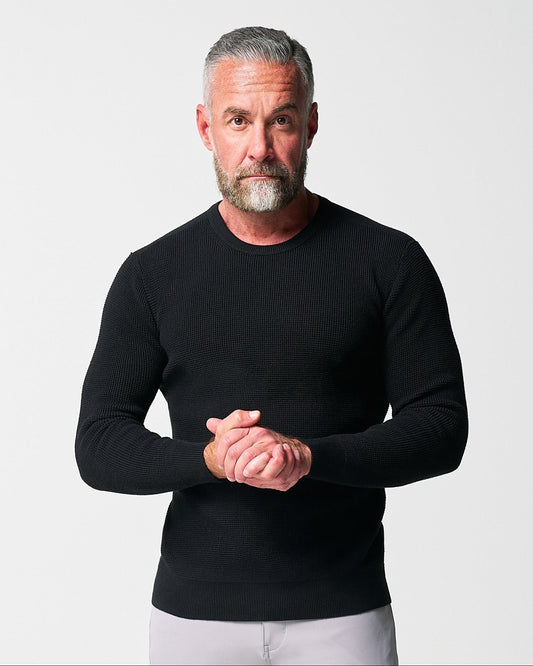 Heavy Knit Crewneck - Black