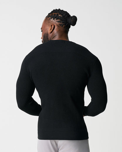 Heavy Knit Crewneck - Black