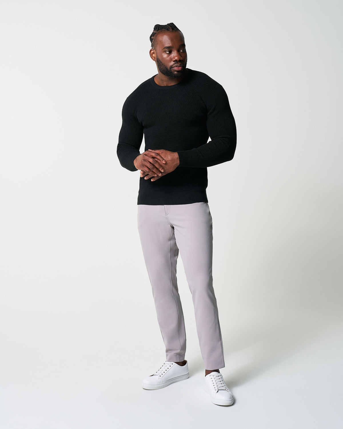 Heavy Knit Crewneck - Black
