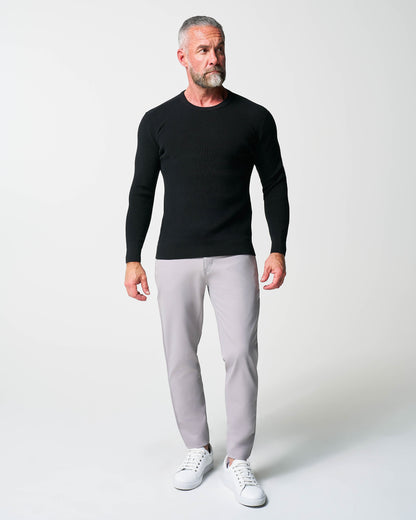 Heavy Knit Crewneck - Black