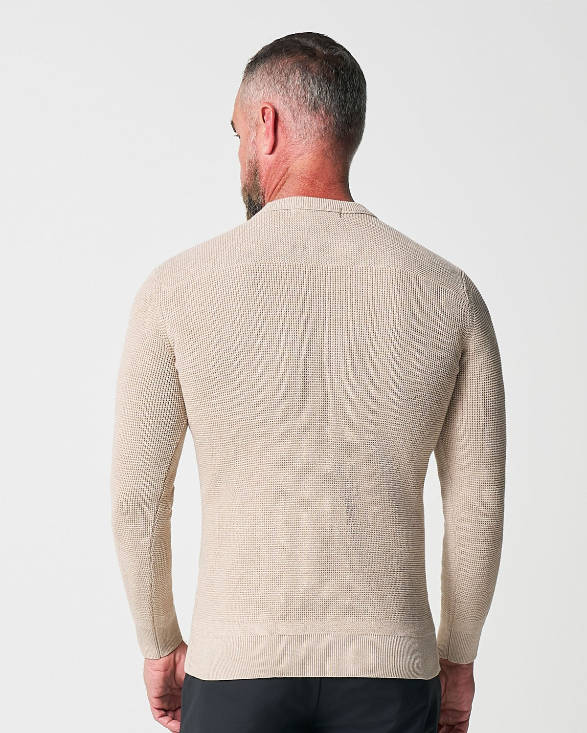 Heavy Knit Crewneck - Tan