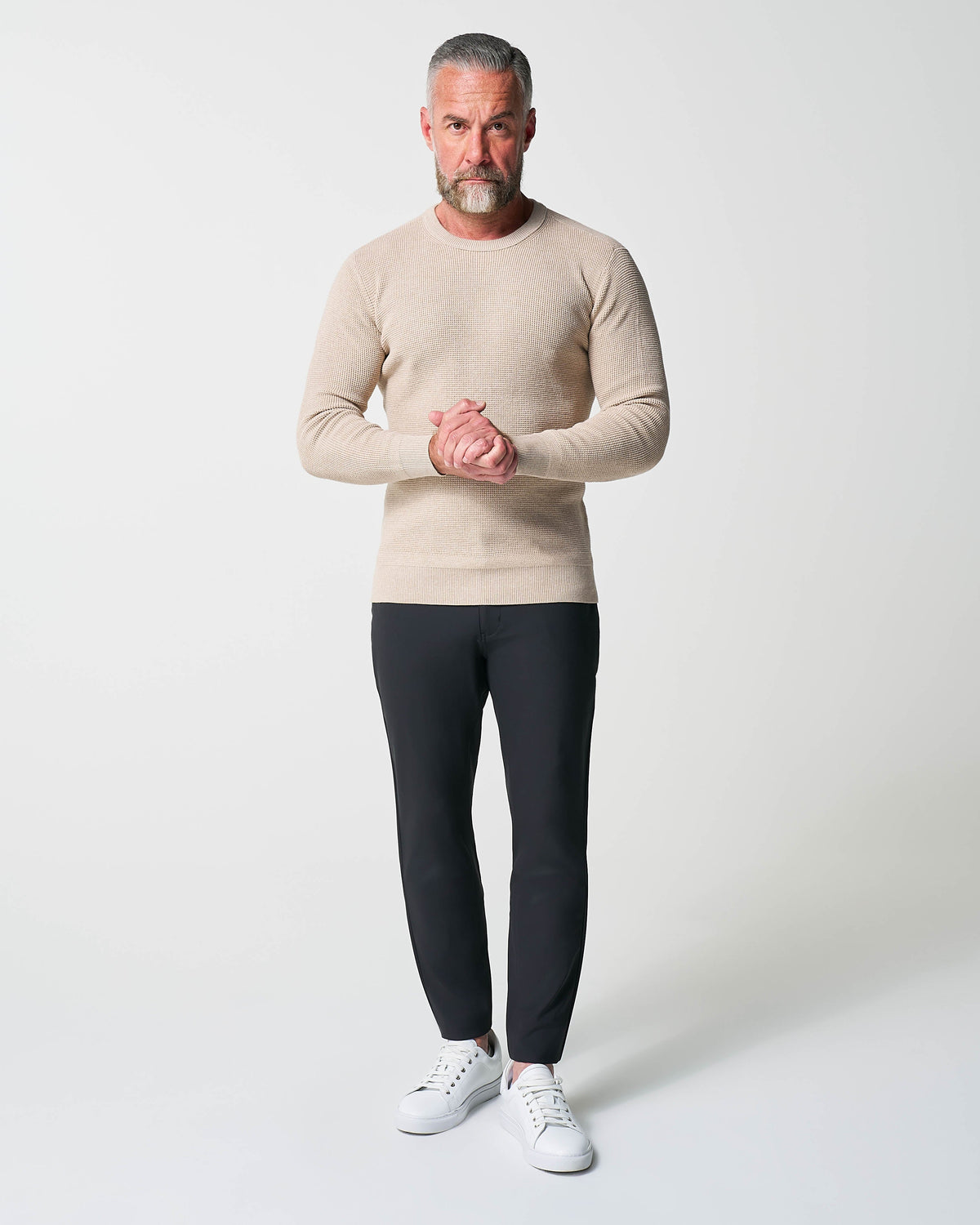 Heavy Knit Crewneck - Tan