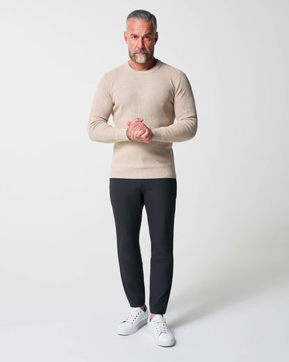 Heavy Knit Crewneck - Tan