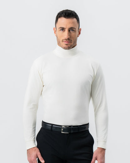 Mock Turtleneck - Cream