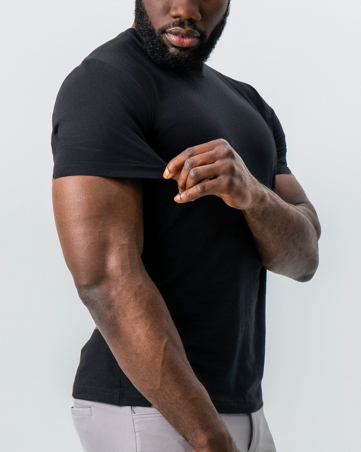 "The Westport" Black Short Sleeve Crewneck